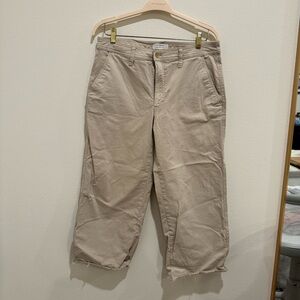 Banana Republic Women's Tan High Rise Wide Leg Pants